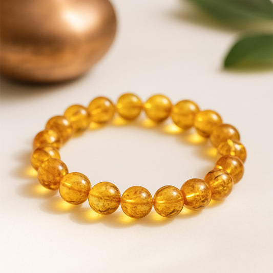 Amber Calcite Bracelet