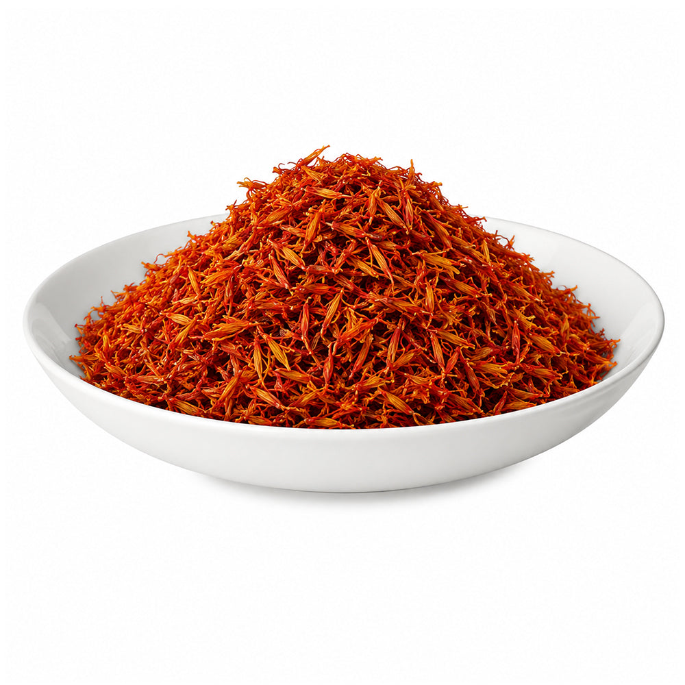 Kusum (Flower Petals) - Phool Kusum - Safflower - Saff Flower - Schleichera Oleosa - Carthamus Tinctorious - Dyer's Saffron