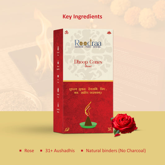 Rose Dhoop Cones
