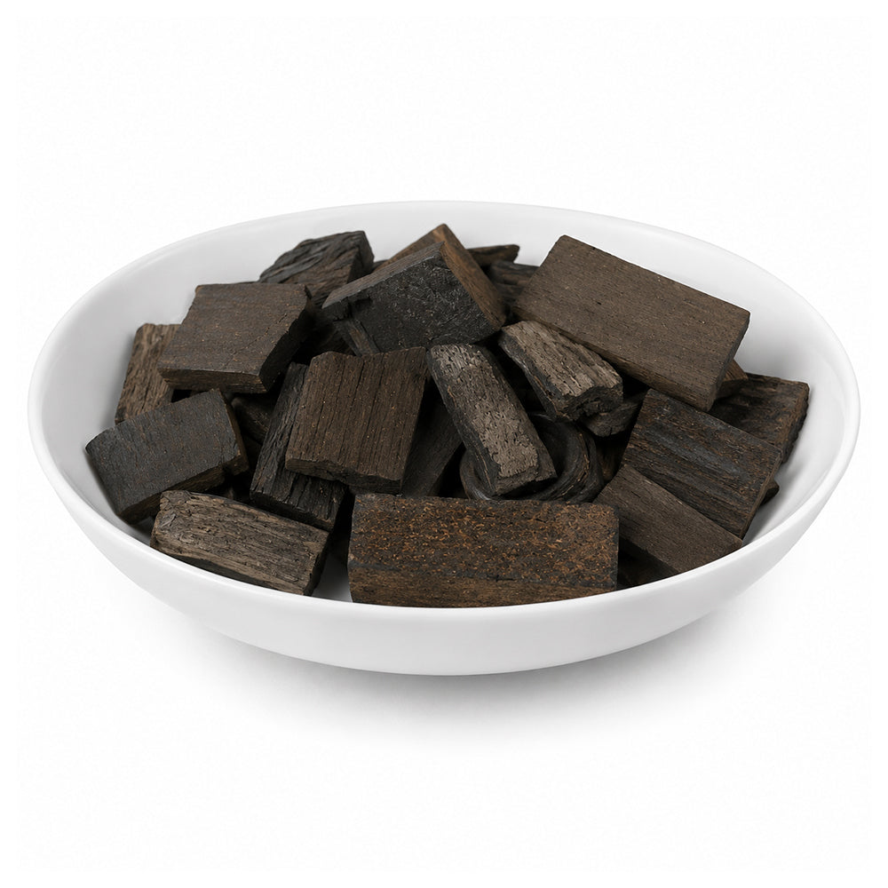 Agar Wood Black (Without Fragrance) (Used in Incense Sticks Agarbattis Bakhoor)