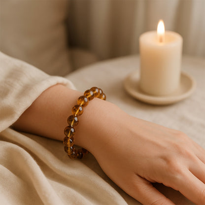 Amber Calcite Bracelet