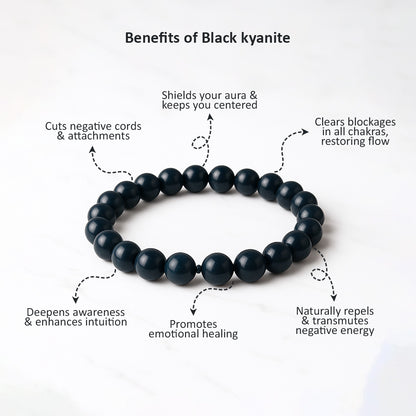 Black kyanite Bracelet