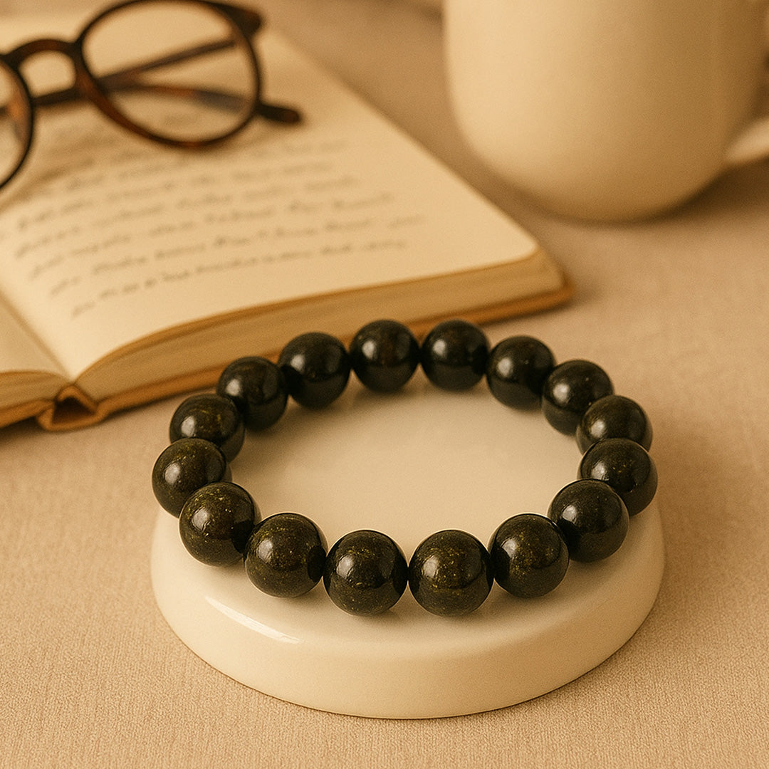 Golden Sheen Obsidian Bracelet