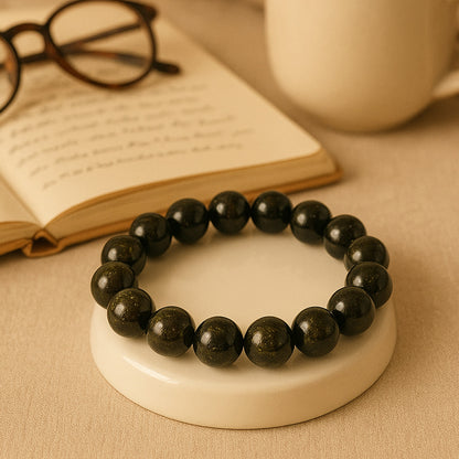 Golden Sheen Obsidian Bracelet