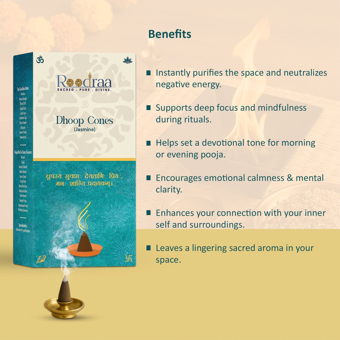 Jasmine Dhoop Cones