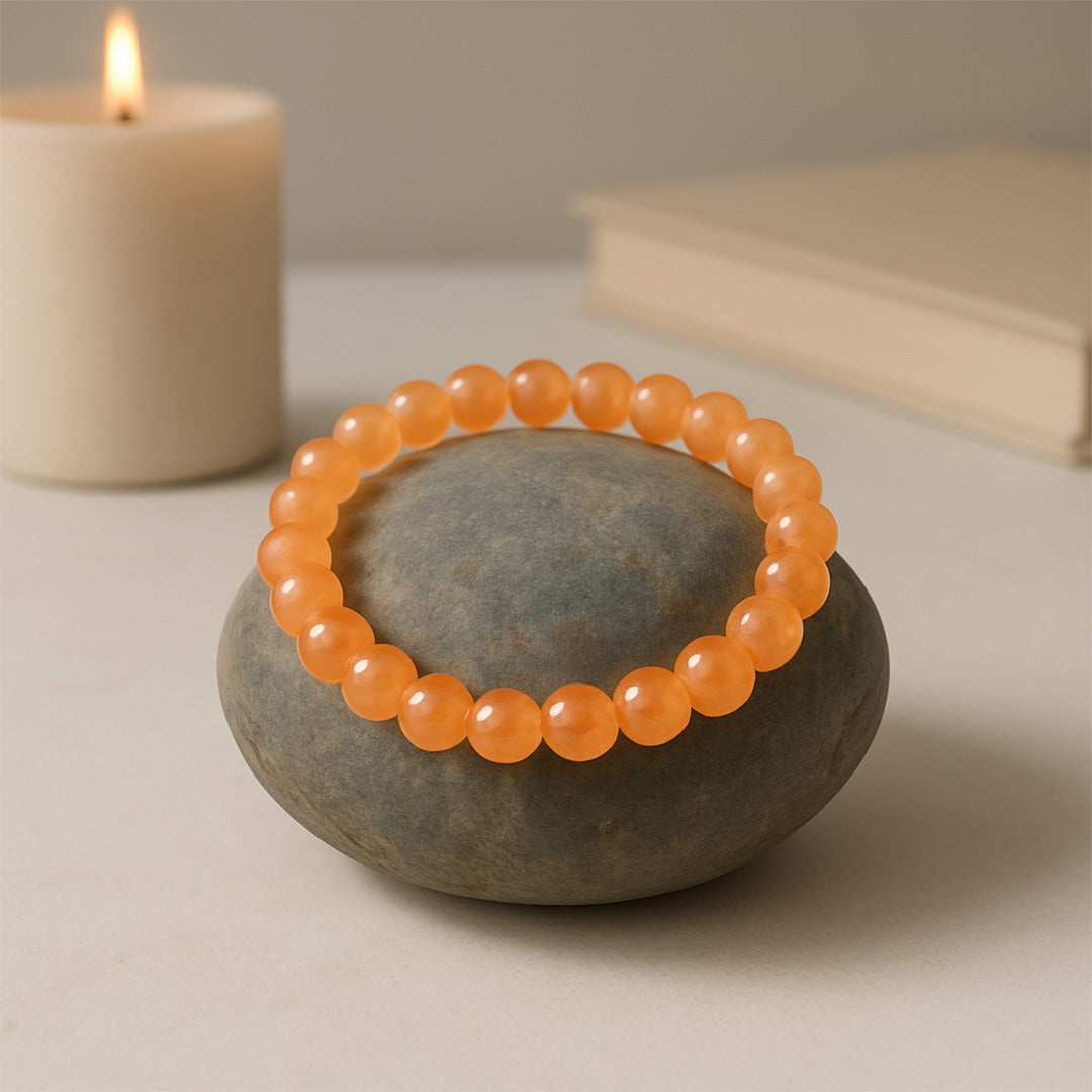 Orange Selenite Bracelet