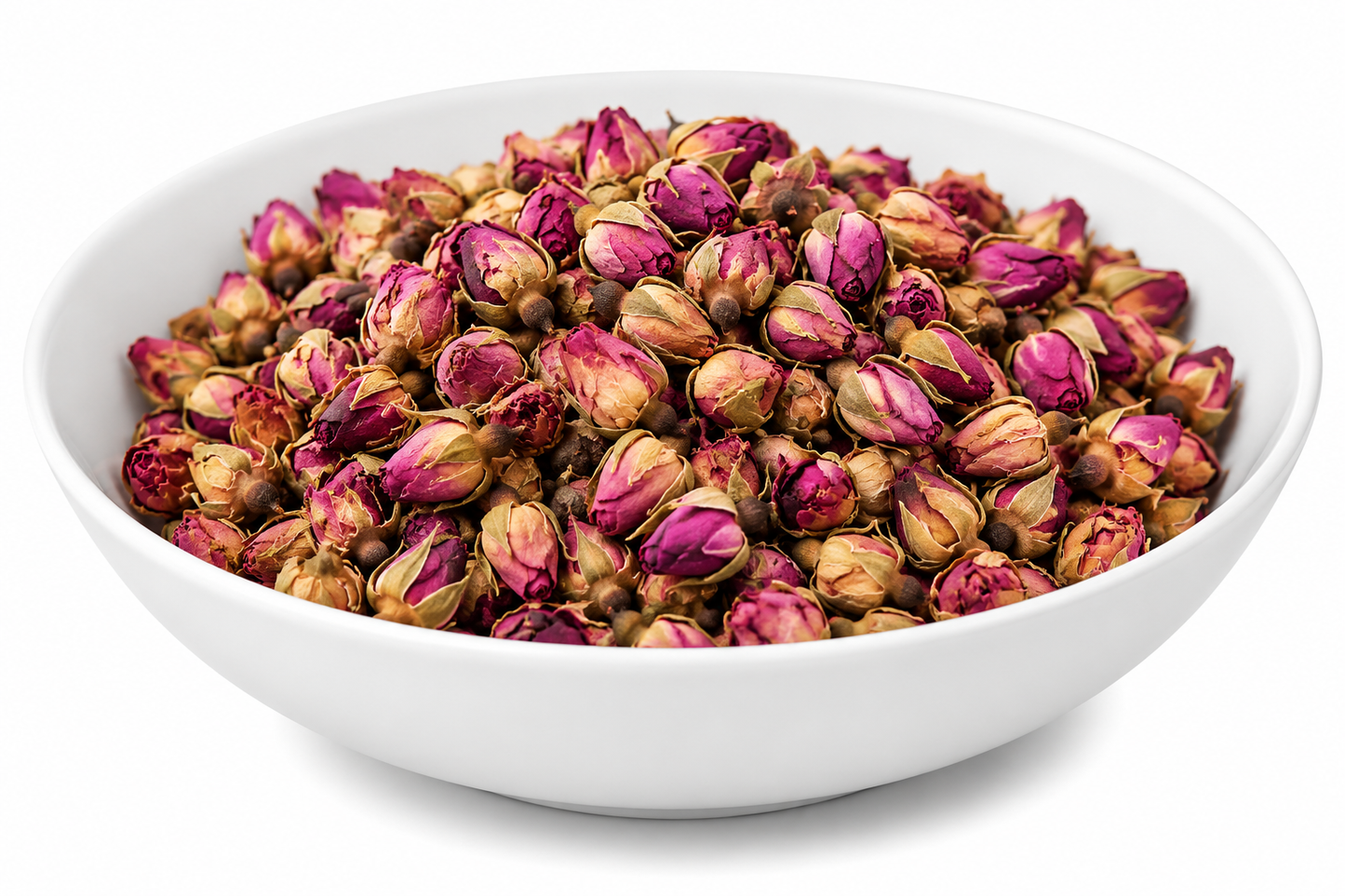 Rose Buds (Dried) (Edible) - Gulab Kali - Rosa Gallica - Gul - e - Surkh