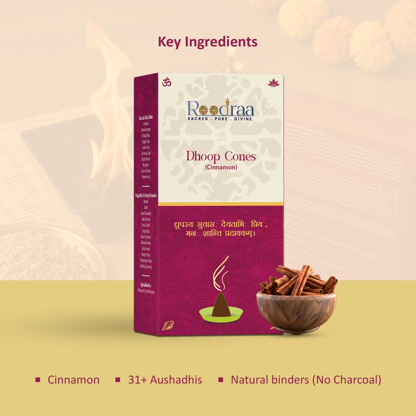Cinnamon Dhoop Cones