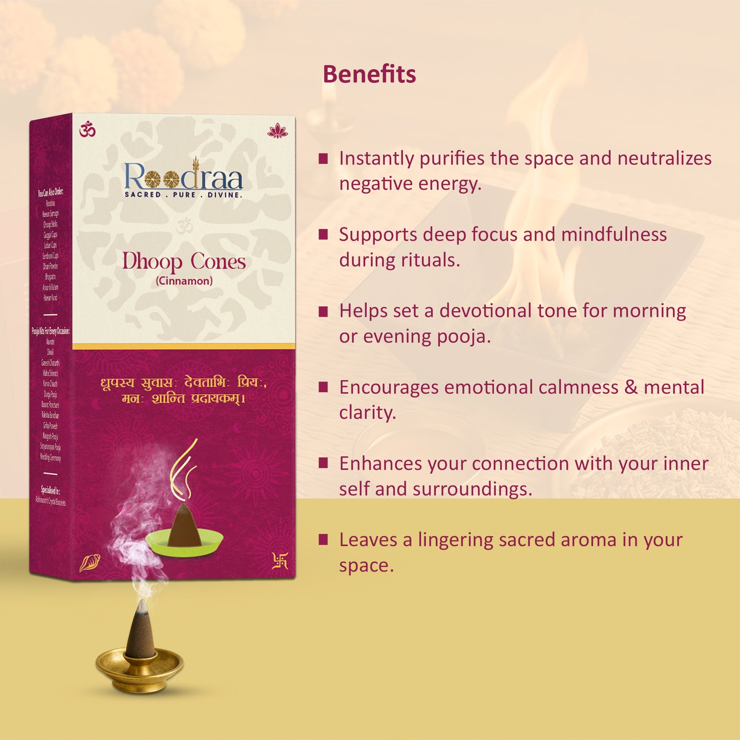 Cinnamon Dhoop Cones