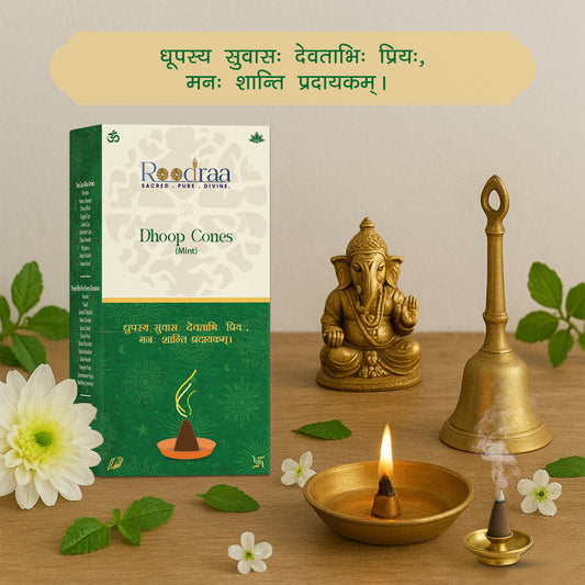 Mint Dhoop Cones