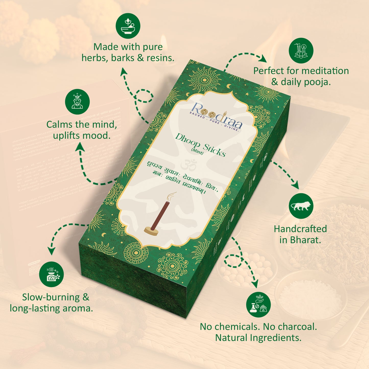 Mint Dhoop Sticks