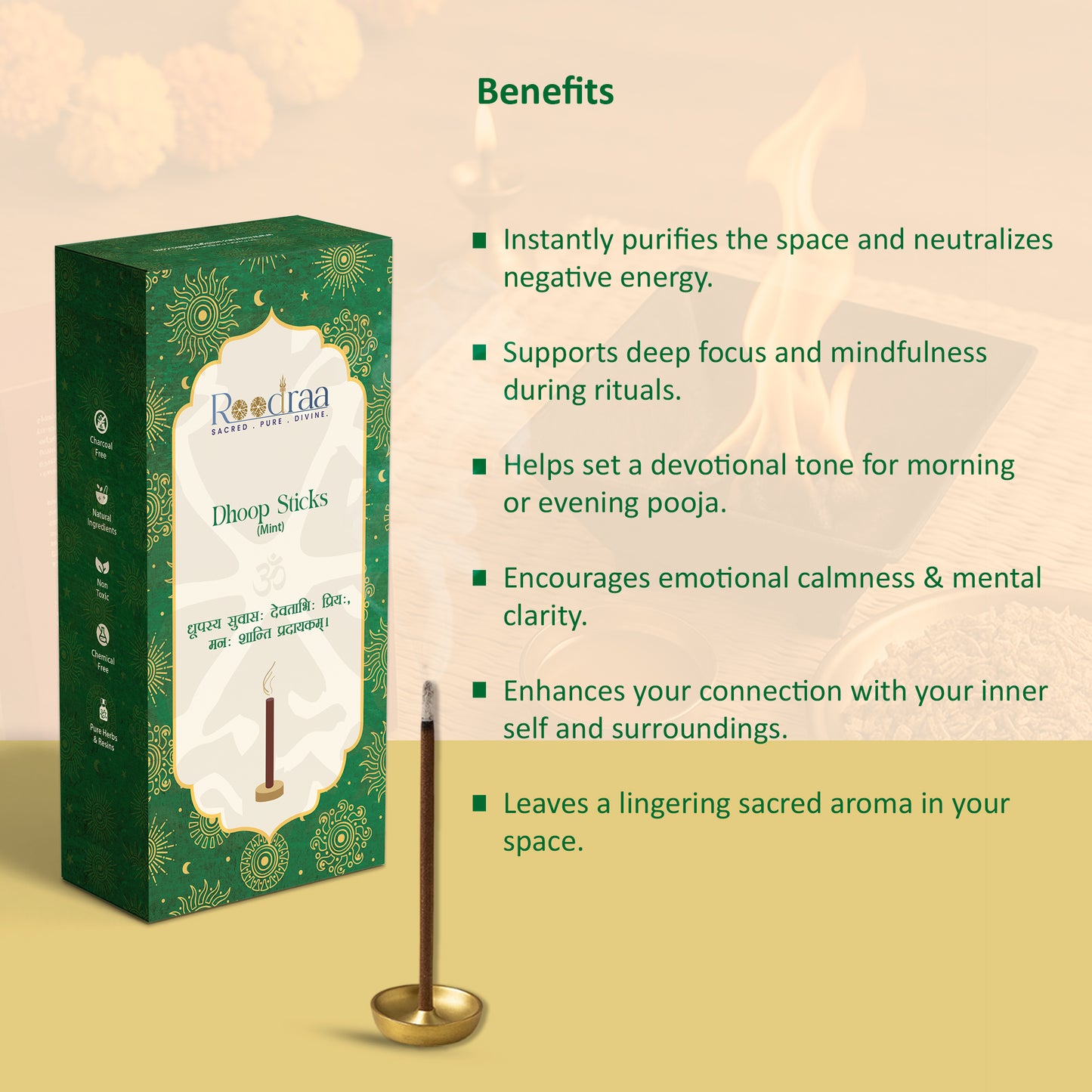 Mint Dhoop Sticks