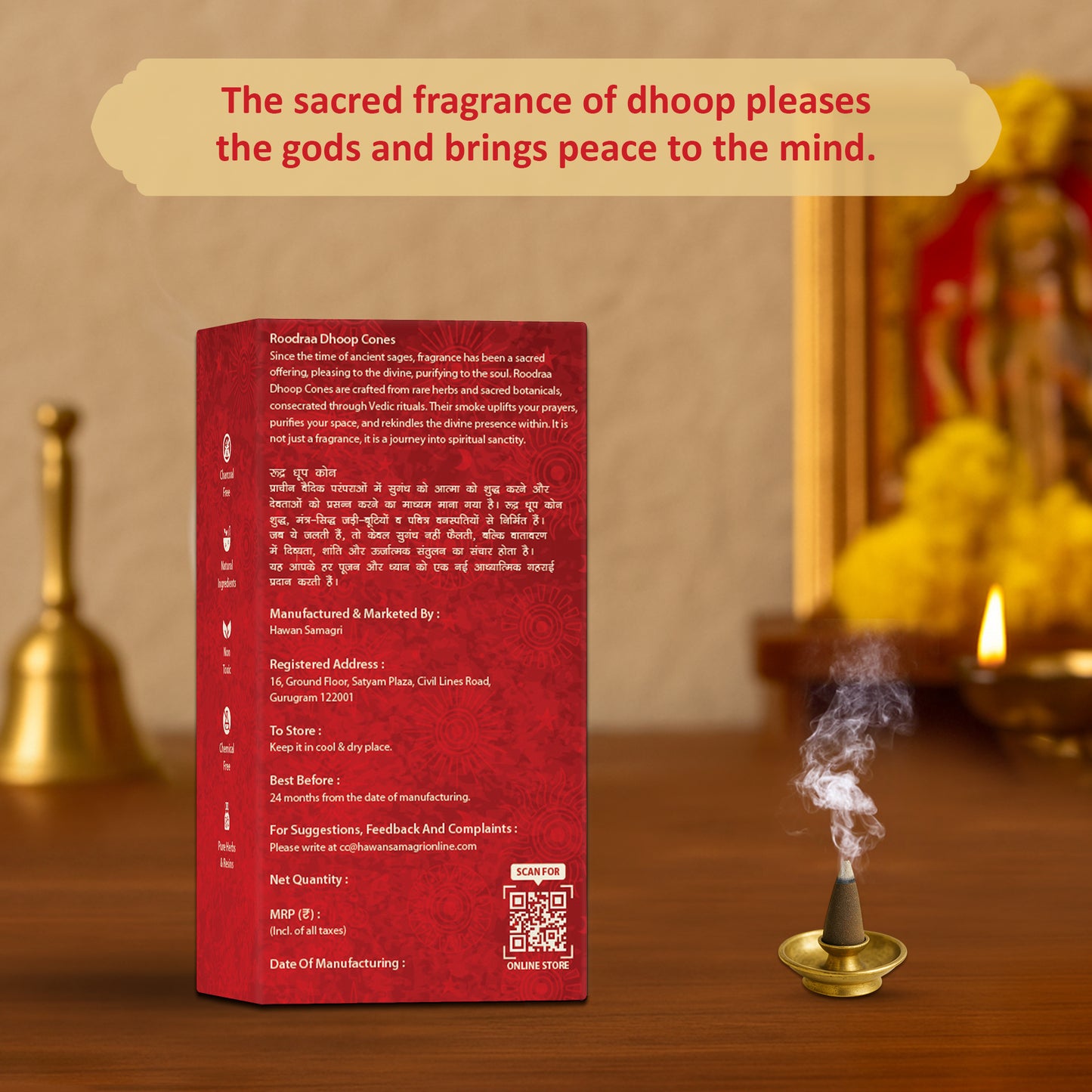 Rose Dhoop Cones