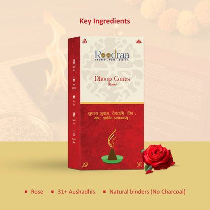 Rose Dhoop Cones