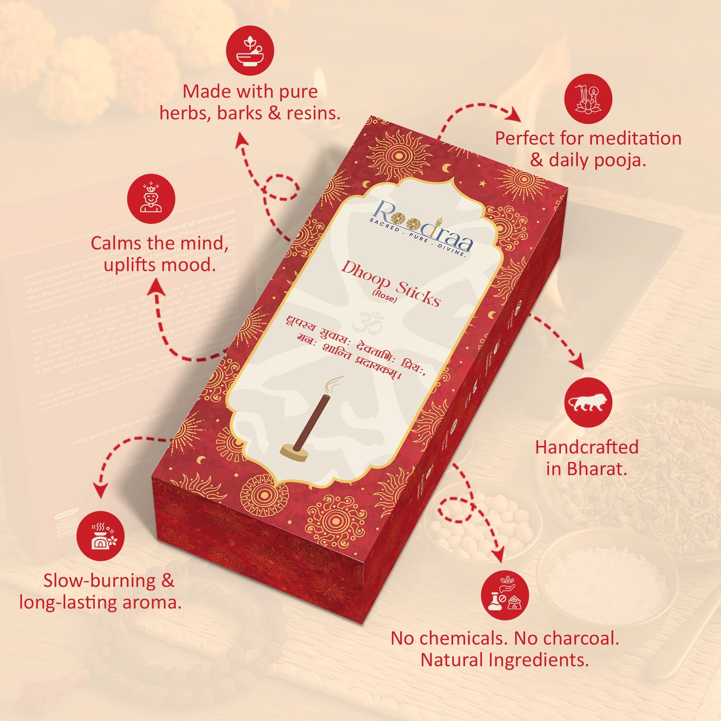 Rose Dhoop Sticks