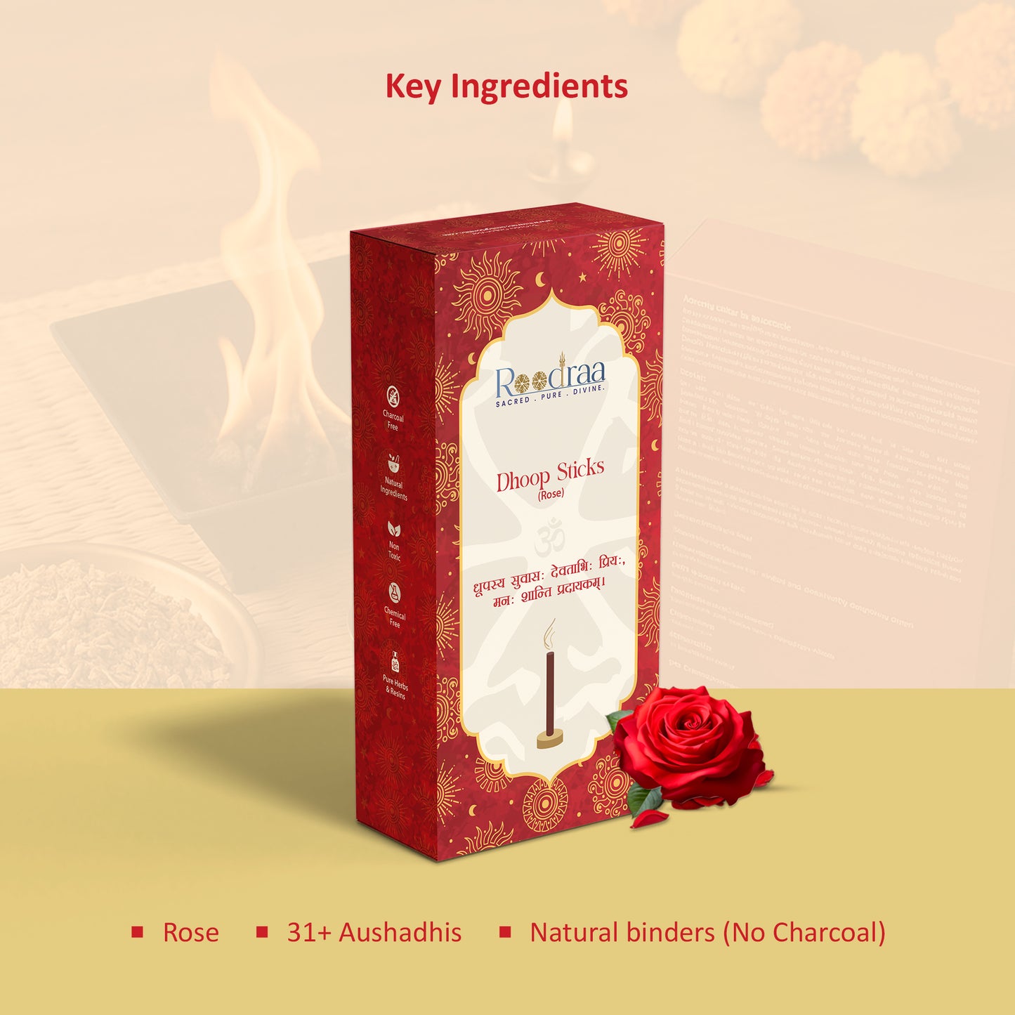Rose Dhoop Sticks