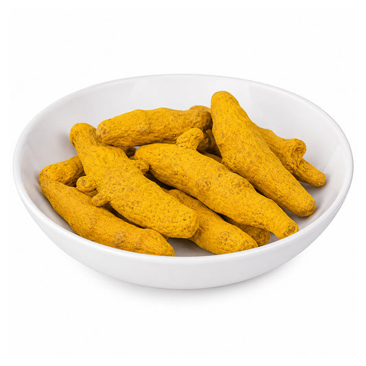 Yellow Turmeric Finger (Natural) - Sabut Haldi - Khadi Haldi - Haldi Gaanth - Curcuma Longa - Haridra - The Golden Spice - Halada - Curcumin - Yellow Root